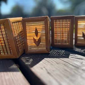 New, Bamboo holders